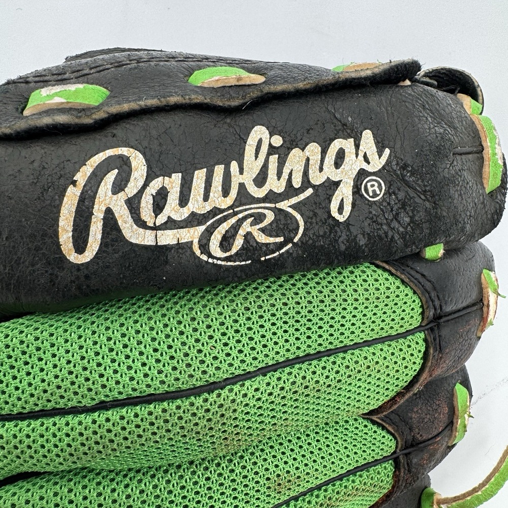 Rawlings Playmaker Series 11 Inch Baseball Glove Black Neon Green PM110BNG Youth